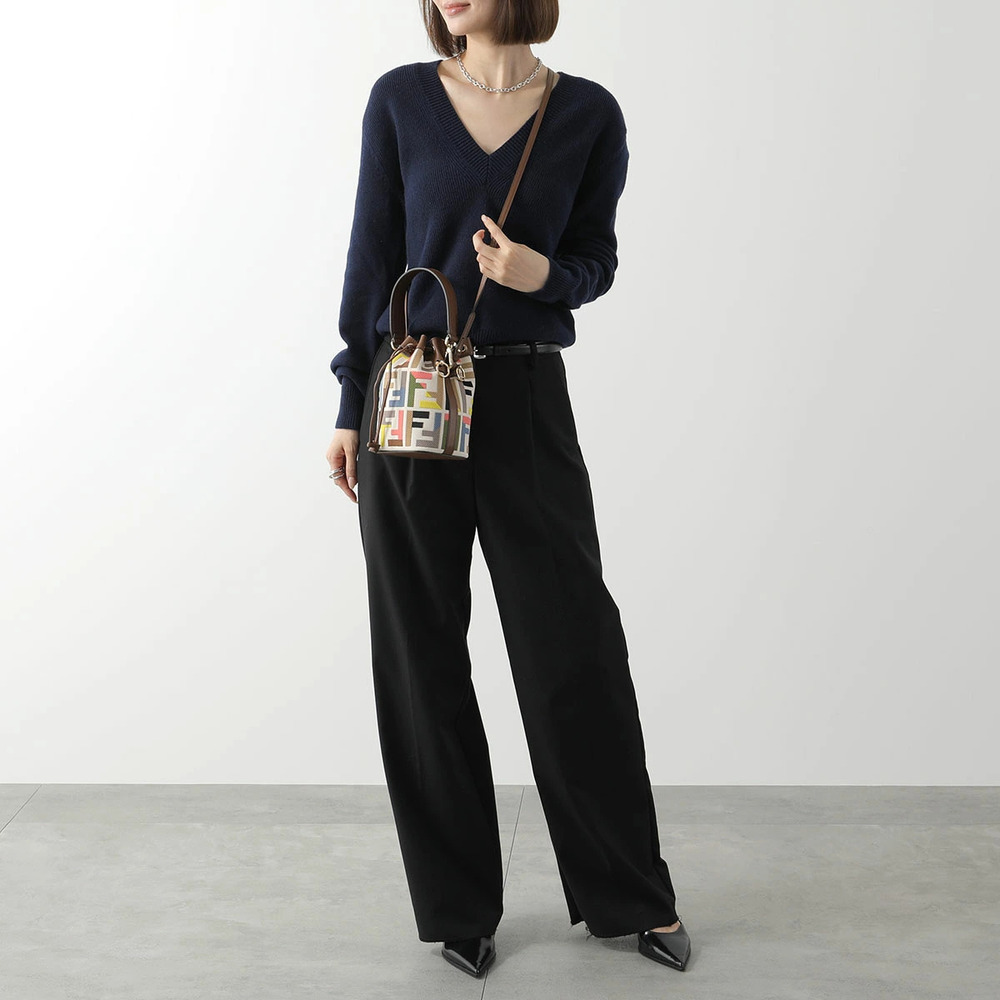 Fendi Mon Tresor Shoulder Bag Jacquard FF Zucca Handbag MULTICOLOR